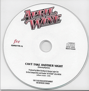 April Wine : Can't Take Another Night